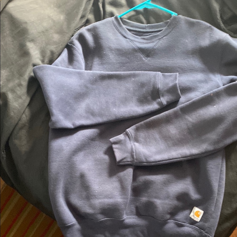 Carhartt Blue Sweatshirt Relaxed Fit Crewneck